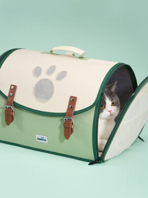 Bicycle Pet Carrier Backpack Handlebar Mount for Small Dogs and Cats