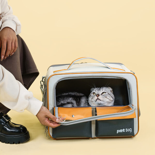 Double-Shoulder Pet Carrier Backpack for Medium-Sized Dogs Heavy Duty
