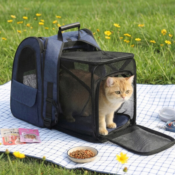 Hands-Free Dog Sling Carrier Bag Adjustable Shoulder Strap Portable