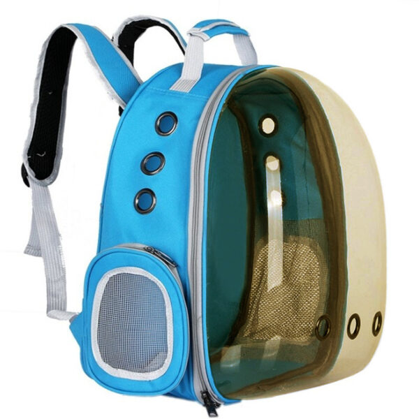 Rolling Pet Carrier Backpack with Wheels Convertible Travel Bag