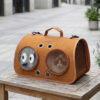 Ventilated Cat Backpack Carrier Space Capsule Design for Small Pets