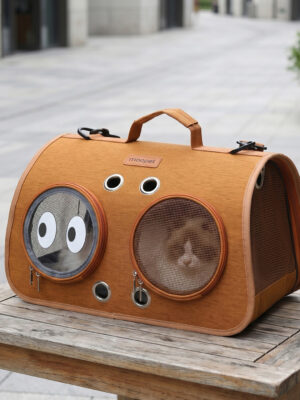 Ventilated Cat Backpack Carrier Space Capsule Design for Small Pets