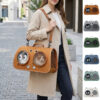 Ventilated Cat Backpack Carrier Space Capsule Design for Small Pets
