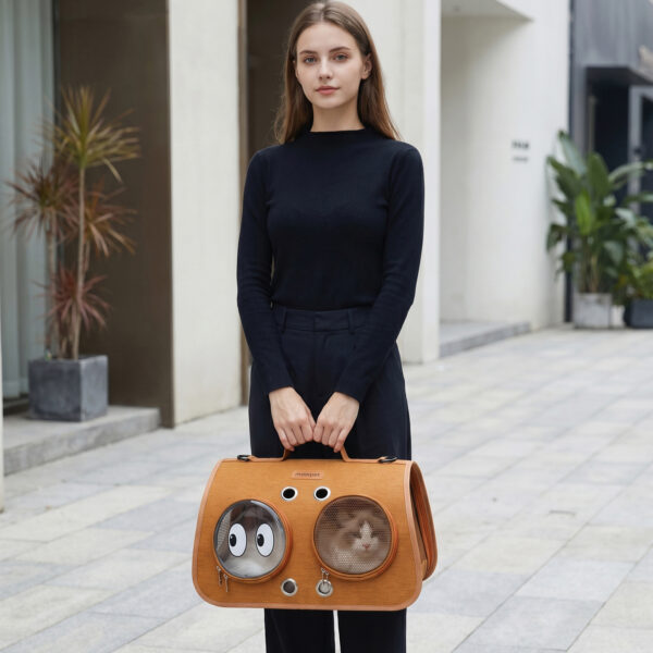 Ventilated Cat Backpack Carrier Space Capsule Design for Small Pets