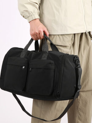 Team Sports Equipment Bag with Mesh Ball Pockets and Fence Hook Jumbo