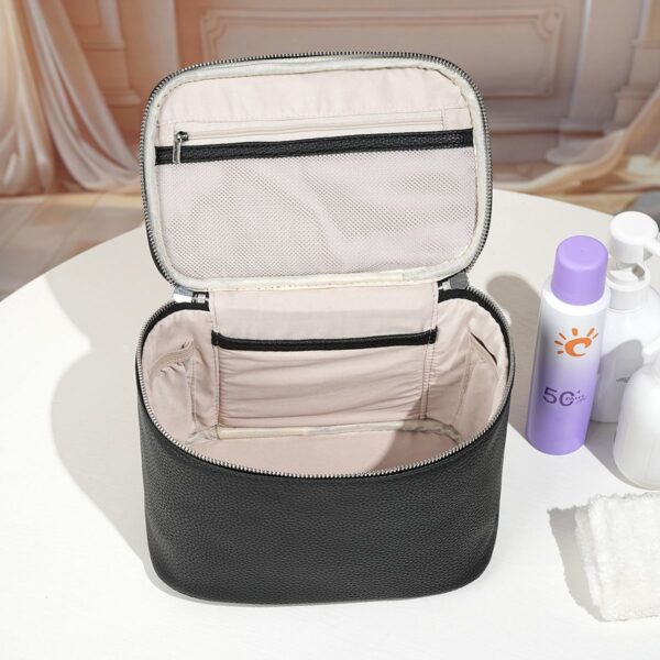 Large Capacity Family Toiletry Bag with Wet-Dry Separation Dual Zipper