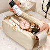 Business Travel Toiletry Organizer with Shirt Compartment Compact 2-in-1