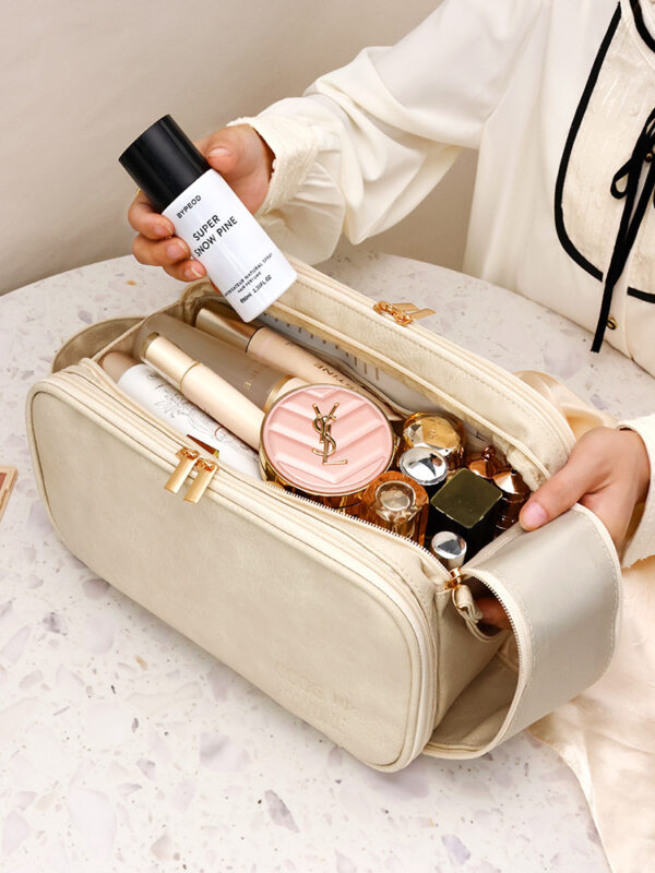 Business Travel Toiletry Organizer with Shirt Compartment Compact 2-in-1