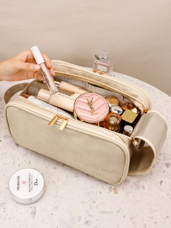 Business Travel Toiletry Organizer with Shirt Compartment Compact 2-in-1
