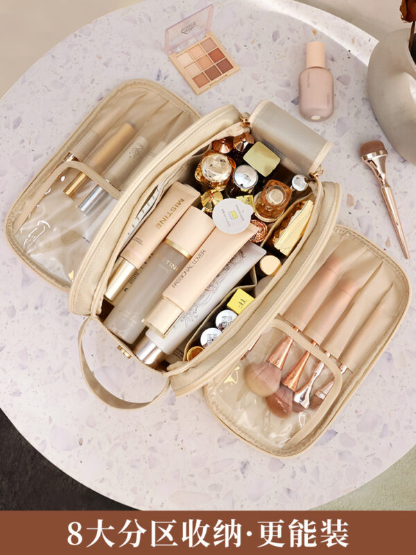 Business Travel Toiletry Organizer with Shirt Compartment Compact 2-in-1