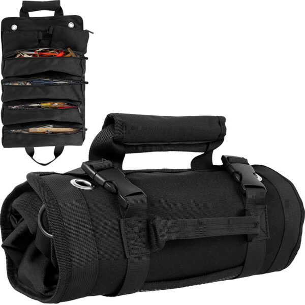 Heavy Duty Electrician Tool Backpack with 50 Pockets and Padded Laptop Sleeve
