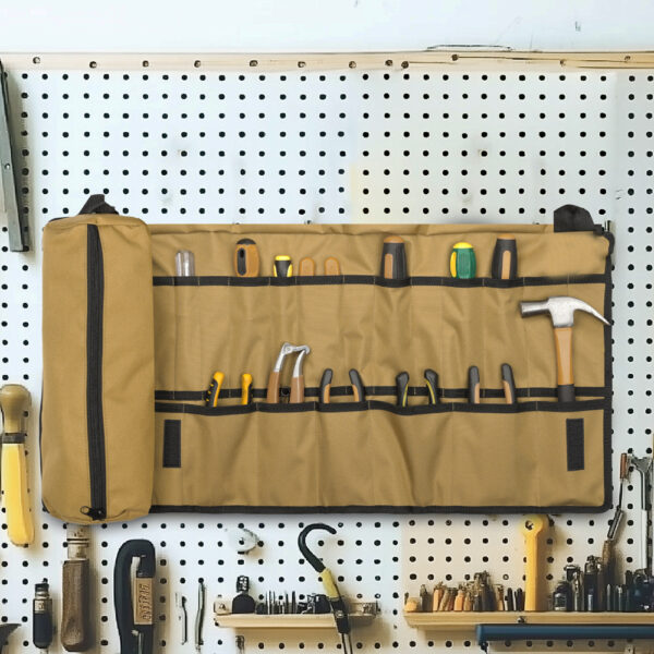 Compact Electrician Pouch Tool Belt Set with Suspenders Heavy Duty