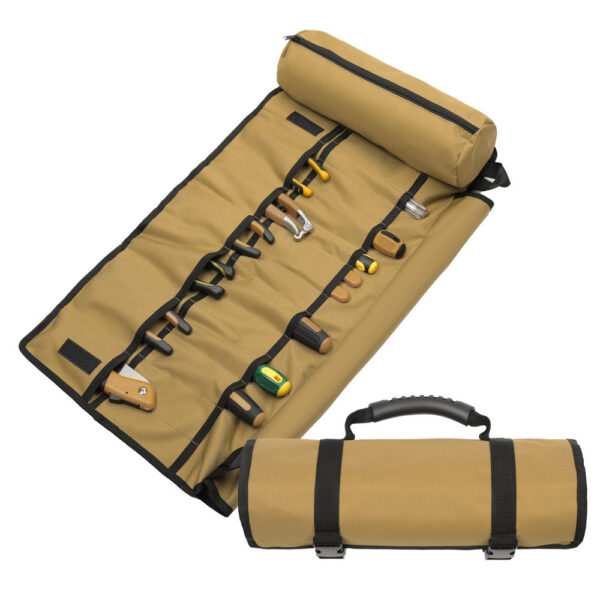 Compact Electrician Pouch Tool Belt Set with Suspenders Heavy Duty