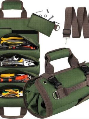 Professional Mechanic Tool Set Bag with 120-Piece Socket Organizer Panel