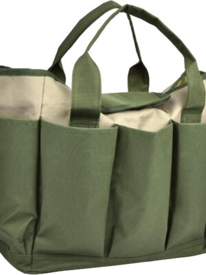 Foldable Tool Bag with Hard Bottom Base and Padded Shoulder Strap 20 Inch