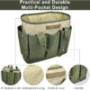 tool-7-2 Foldable Tool Bag with Hard Bottom Base and Padded Shoulder Strap 20 Inch