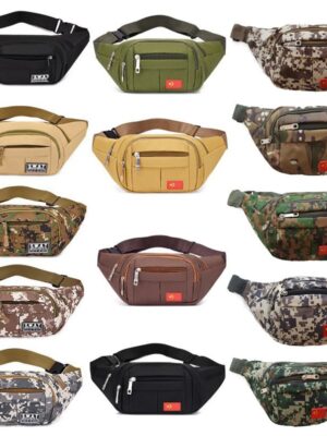 Large Capacity Travel Waist Bag RFID Blocking Hidden Money Belt Pouch