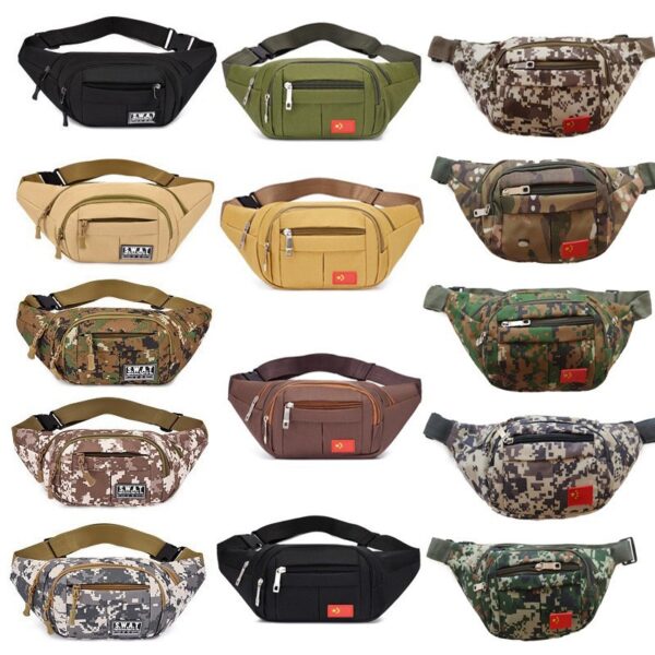 Large Capacity Travel Waist Bag RFID Blocking Hidden Money Belt Pouch