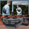 Tactical Molle Waist Pack Military-Grade Heavy Duty Utility Fanny Pack