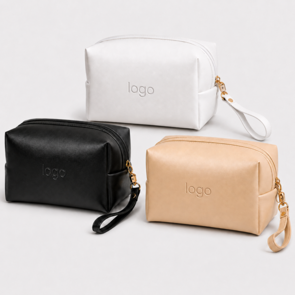 Custom Travel Cosmetic Bag with Wrist Strap – OEM/ODM Makeup Pouch