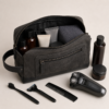 Custom Waxed Canvas Men’s Dopp Kit with Side Handle – OEM/ODM Toiletry Bag