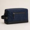 Custom Waxed Canvas Men’s Dopp Kit with Side Handle – OEM/ODM Toiletry Bag