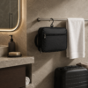 化妆包11展示图C Custom 210D Ripstop Nylon Hanging Toiletry Organizer with Hook