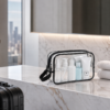 Custom Clear TPU TSA-Friendly Toiletry Bag with Wrist Strap