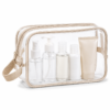 Custom Clear TPU TSA-Friendly Toiletry Bag with Wrist Strap