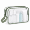 Custom Clear TPU TSA-Friendly Toiletry Bag with Wrist Strap
