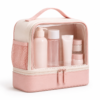 化妆包5展示图A Custom TPU Wet-Dry Toiletry Bag for Women with Clear Compartment