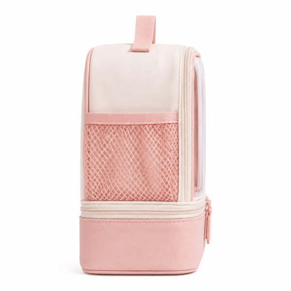 化妆包5展示图B Custom TPU Wet-Dry Toiletry Bag for Women with Clear Compartment