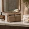 Custom TPU Waterproof Roll-Top Toiletry Bag with Quick-Release Buckle