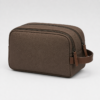 化妆包8展示图B Custom 420D Nylon Men’s Dual-Compartment Dopp Kit with Side Handle