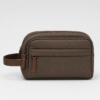化妆包8展示图C Custom 420D Nylon Men’s Dual-Compartment Dopp Kit with Side Handle
