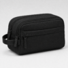 化妆包8展示图I Custom 420D Nylon Men’s Dual-Compartment Dopp Kit with Side Handle