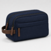 化妆包8展示图J Custom 420D Nylon Men’s Dual-Compartment Dopp Kit with Side Handle