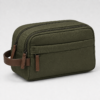 化妆包8展示图K Custom 420D Nylon Men’s Dual-Compartment Dopp Kit with Side Handle