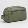 化妆包9展示图L Premium Vegan Leather Men's Dopp Kit | Luxury Travel Toiletry Bag with Front Zip Pocket