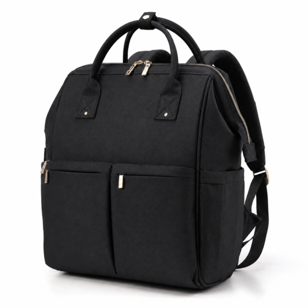 Custom Wide-Opening Mommy Diaper Backpack with Multi-Pocket Organizer