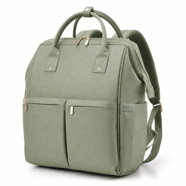 Custom Wide-Opening Mommy Diaper Backpack with Multi-Pocket Organizer