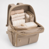 Wide-Opening Diaper Backpack large capacity organized interior