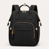 Custom Lightweight Nylon Travel Diaper Backpack with Quilted Front Organizer