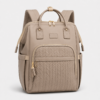 Custom Lightweight Nylon Travel Diaper Backpack with Quilted Front Organizer