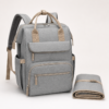Polyester Oxford Diaper Backpack with matching foldable changing pad