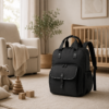 Custom Large Capacity Polyester Oxford Travel Diaper Backpack with Front Organizer