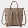 妈妈包8展示图C Vegan Leather Convertible Diaper Bag with backpack carrying straps