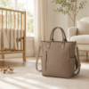 妈妈包8展示图E PU Vegan Leather Vegan Leather Convertible Diaper Backpack Tote