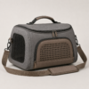 Molded EVA Pet Carrier with Perforated Front Panel and Side Mesh Ventilation