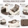 Molded PP Pet Carrier Functional Design with Metal Door Top Opening and Ventilation